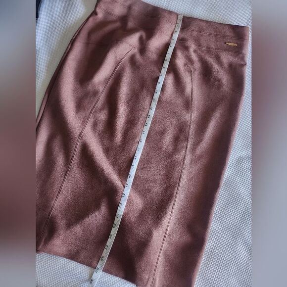 ANDREW MARC faux suede  Pencil Skirt full control waistband maeve color - Picture 7 of 8